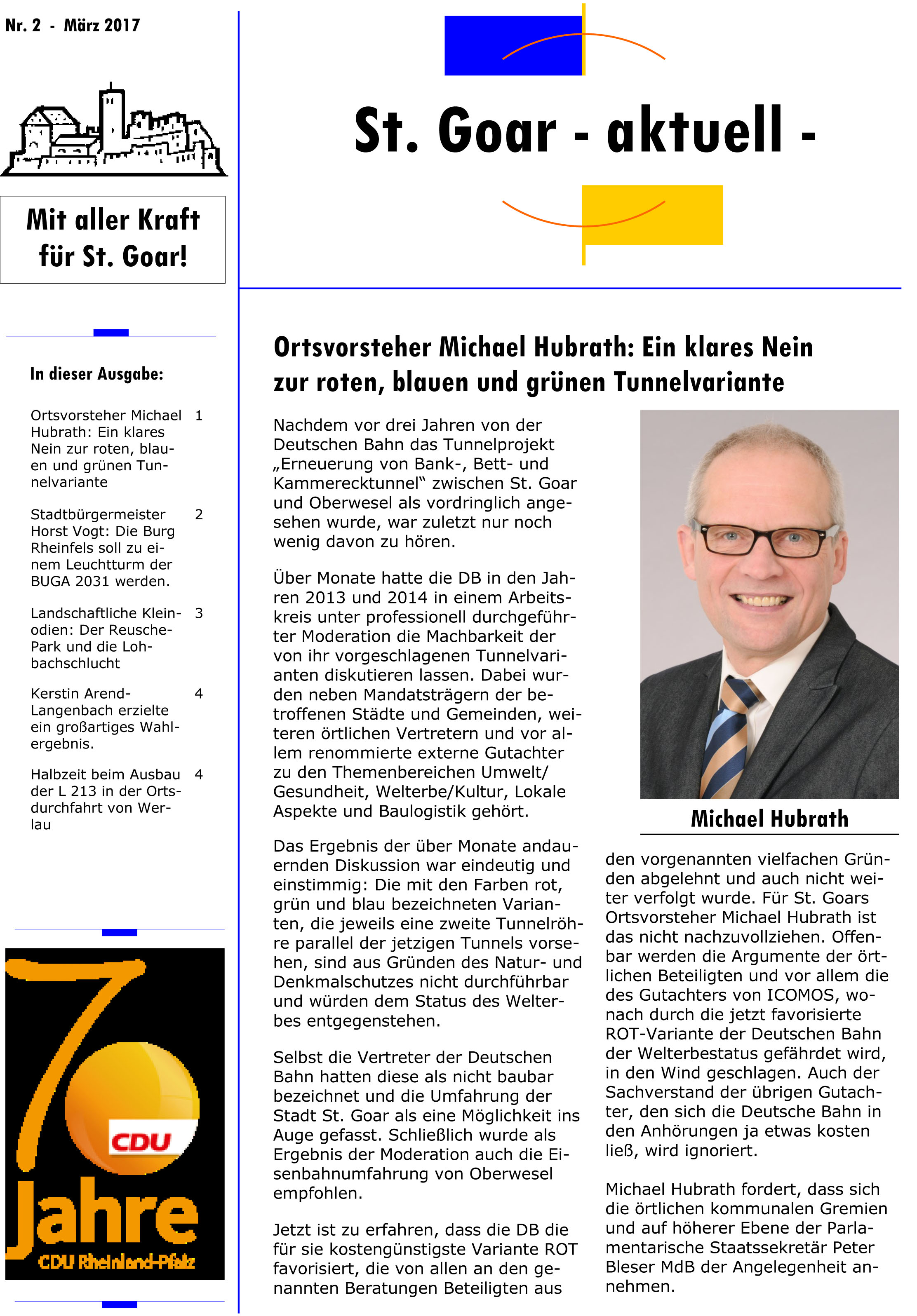 St. Goar -Aktuell 02/2017