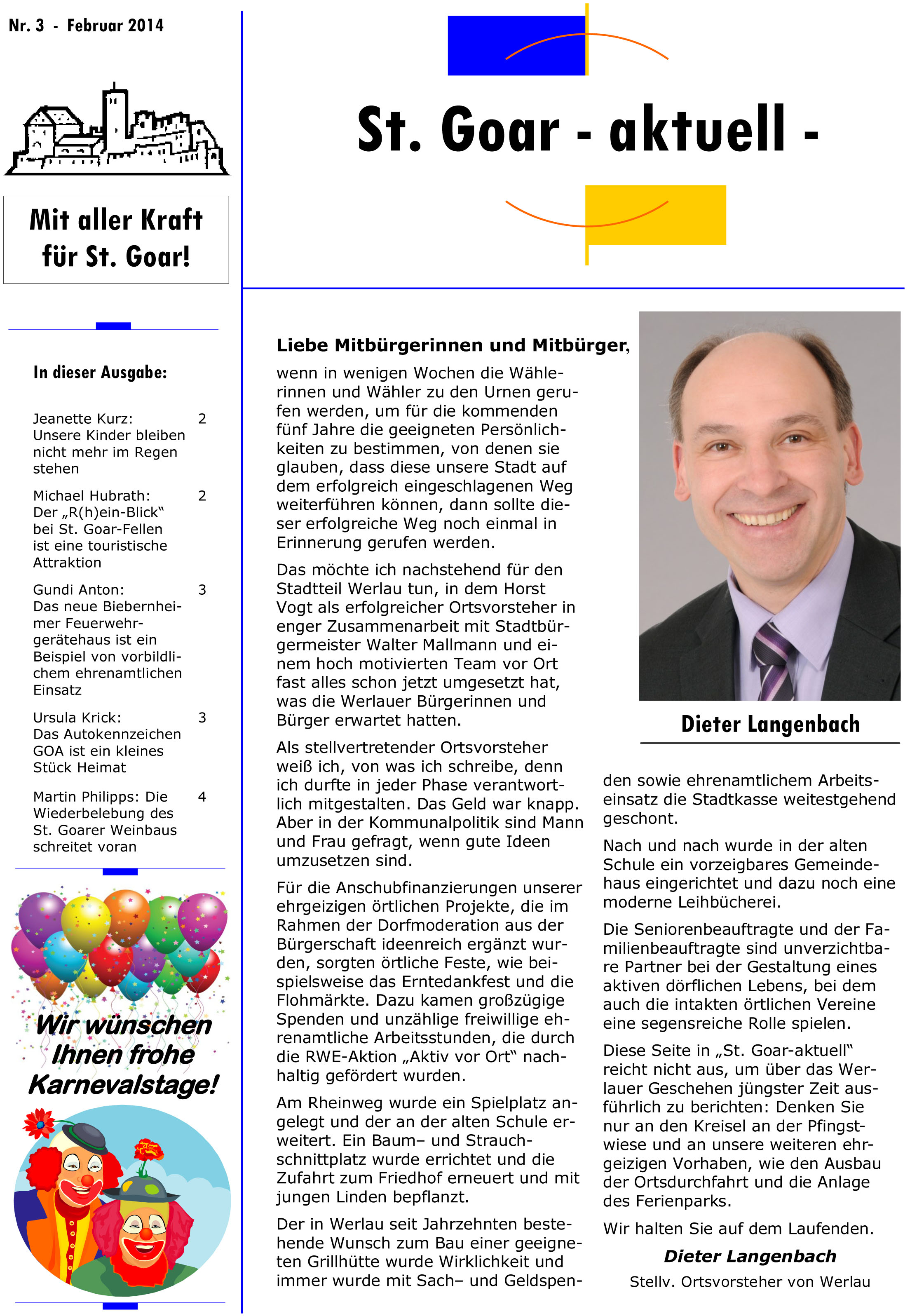 St. Goar - Aktuell 03/2014