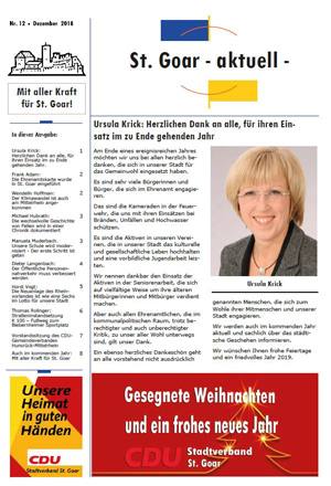 St. Goar - Aktuell 12/2018