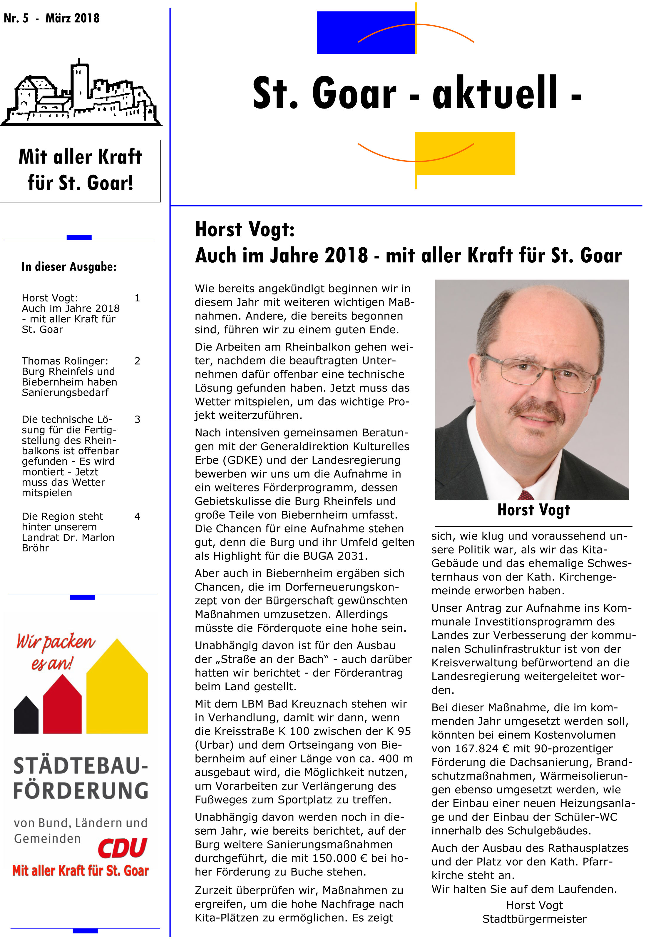 St. Goar - Aktuell 05/2018